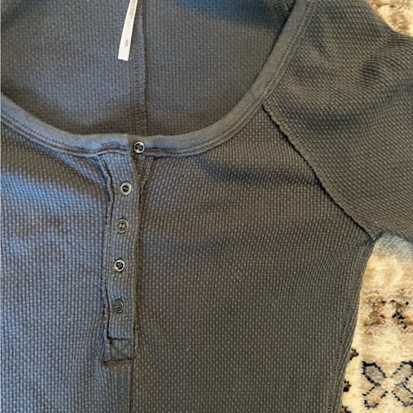 Free People Long Sleeve with knit sleeves - Picture 3 of 5